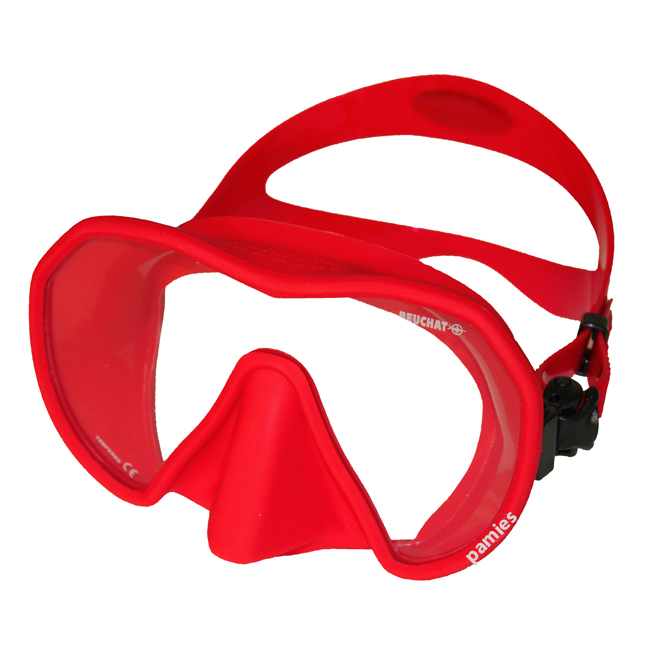 tienda pesca submarina,máscaras pesca submarina,Beuchat máscara Maxlux S Red Fluor