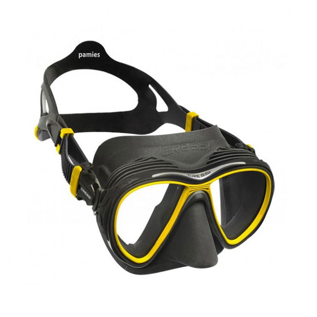 Cressi máscara Quantum Black Yellow,tienda pesca submarina,máscaras pesca submarina,máscara Cressi,Cressi Calibro,novedades pesca submarina