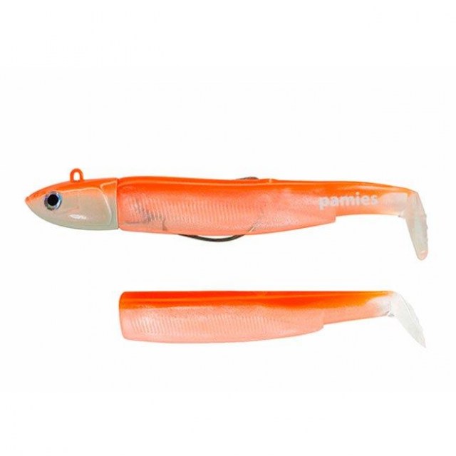 tienda pesca deportiva,señuelos,señuelos de vinilo,Fiiish Black Minnow 140 Combo Deep 60g Orange F.Glow