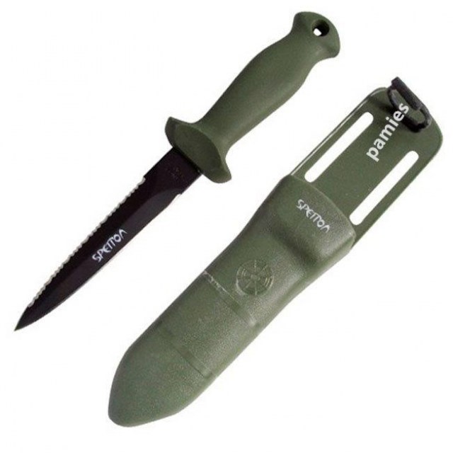 Spetton cuchillo Tecnik,novedades de pesca submarina,tienda de pesca sub,cuchillos antideslizantes,spetton